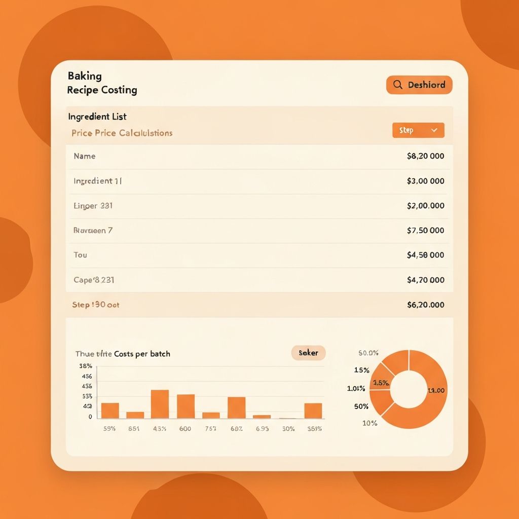 Pricery dashboard showing recipe costing interface